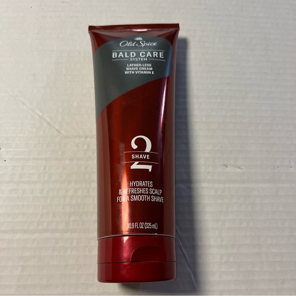 Old Spice Bald Care System Step 2 Shave Lather-Less Shave Cream w/ Vitamin E